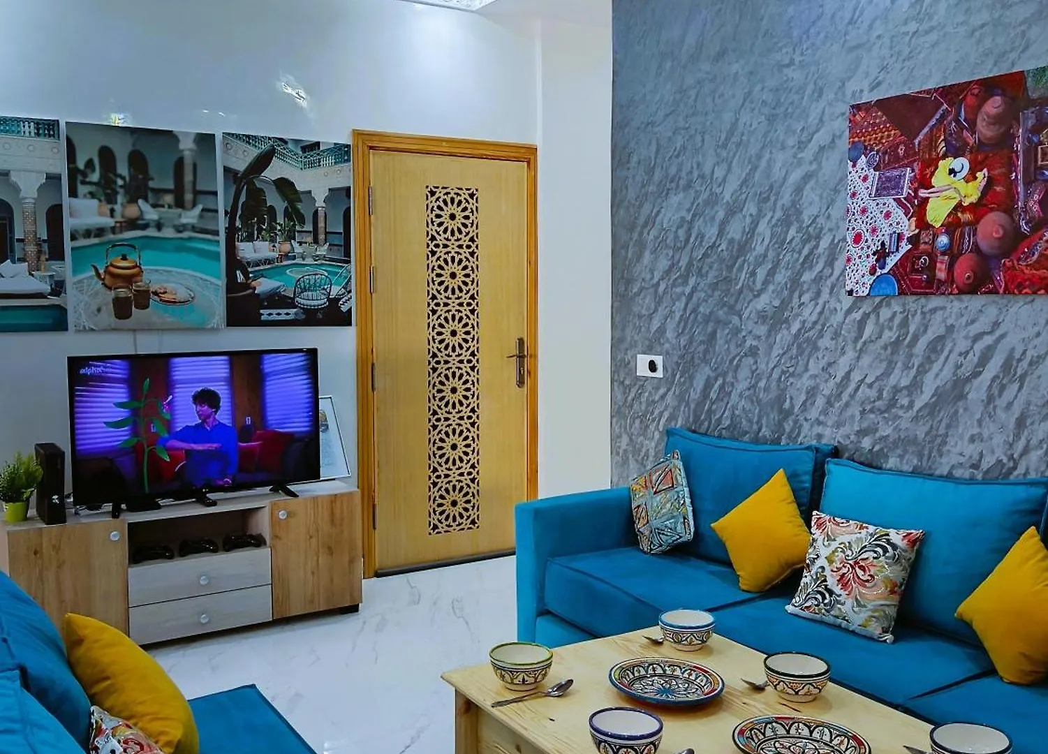 شقه معاصره ب لمسة مغربيه في فاس Apartment Morocco